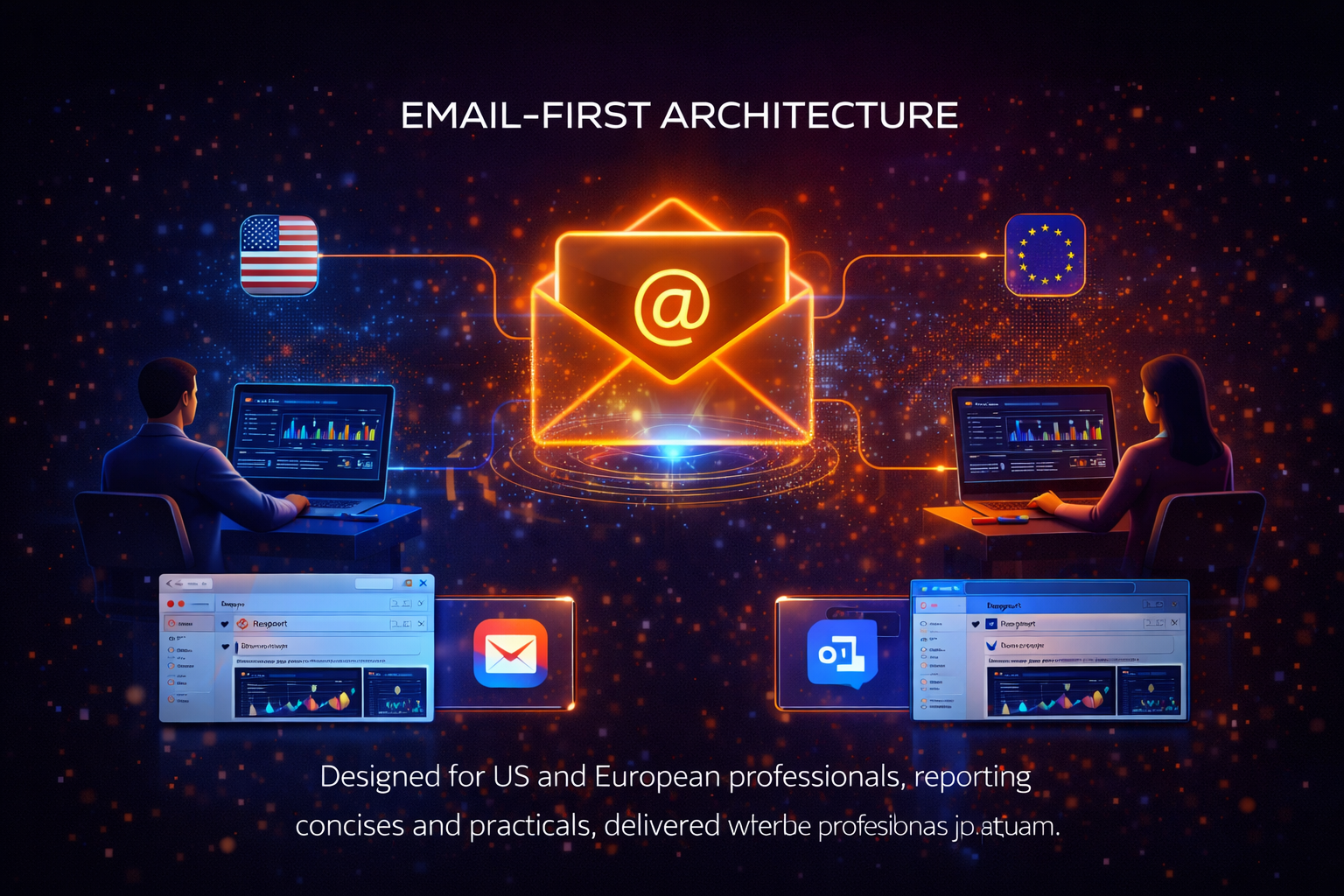 Email-first architecture visual