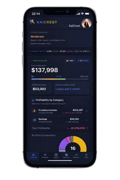 KaiCrest System Overview on iPhone