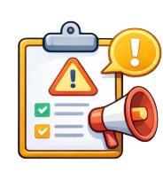 Urgent exit sign icon